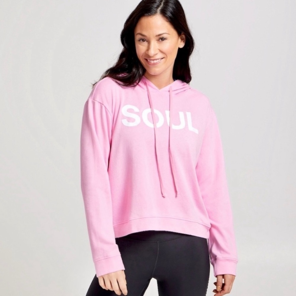 SoulCycle x Sundry S Pink Hooded Sweatshirt Hoodie